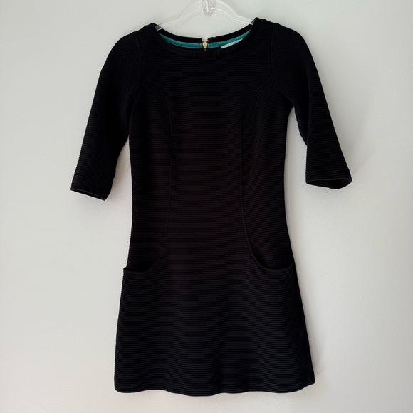 BODEN JASMINE OTTAN BLACK SHEATH DRESS SIZE 2 P - Picture 2 of 9
